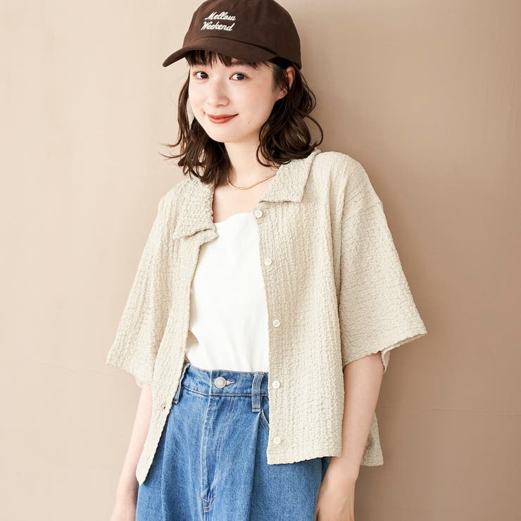 ポコポコハーフスリーブシャツ | coen【women】 | 詳細画像8 