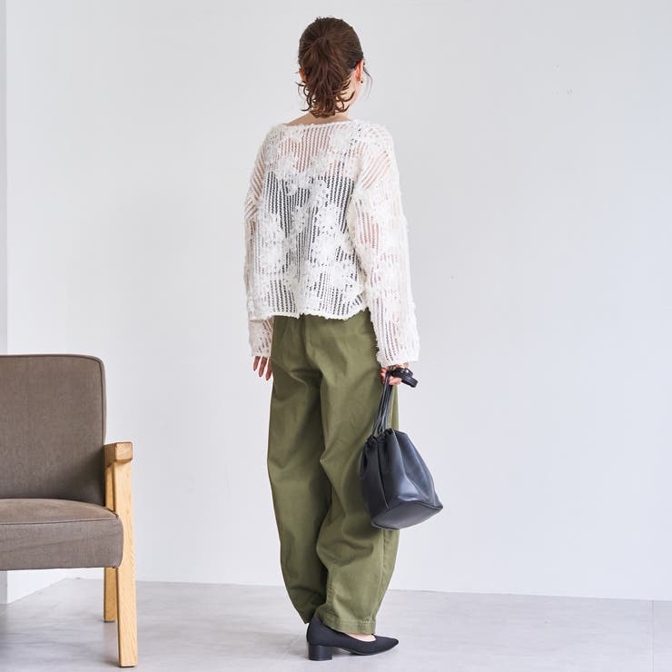 3Dフラワーメッシュカーディガン | coen【women】 | 詳細画像8 