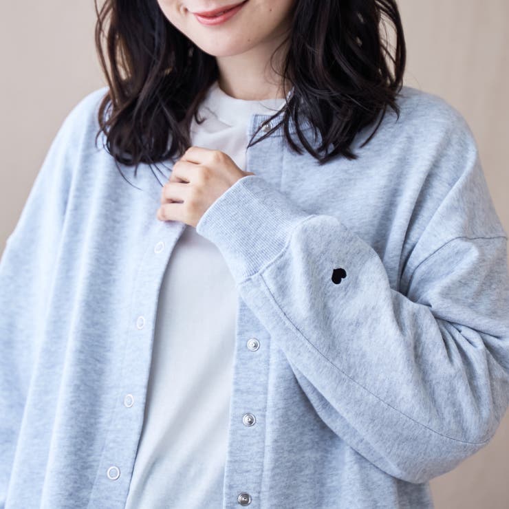 【再入荷・新色登場】ハートモチーフ裏毛カーディガン | coen【women】 | 詳細画像12 