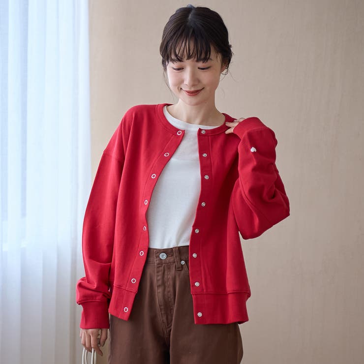 【再入荷・新色登場】ハートモチーフ裏毛カーディガン | coen【women】 | 詳細画像19 