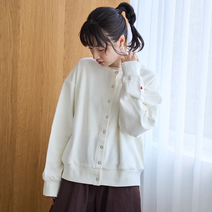 【再入荷・新色登場】ハートモチーフ裏毛カーディガン | coen【women】 | 詳細画像4 