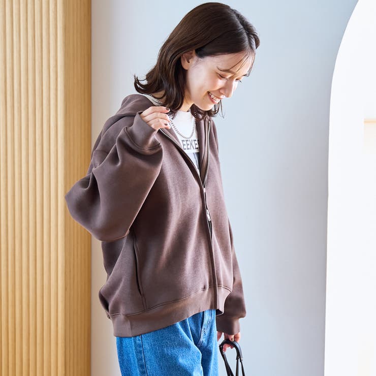 CVCダンボールジップパーカー | coen【women】 | 詳細画像20 