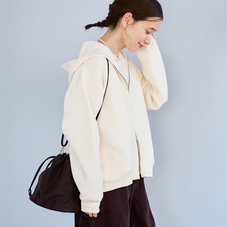 CVCダンボールジップパーカー | coen【women】 | 詳細画像3 