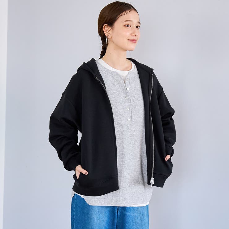 CVCダンボールジップパーカー | coen【women】 | 詳細画像8 