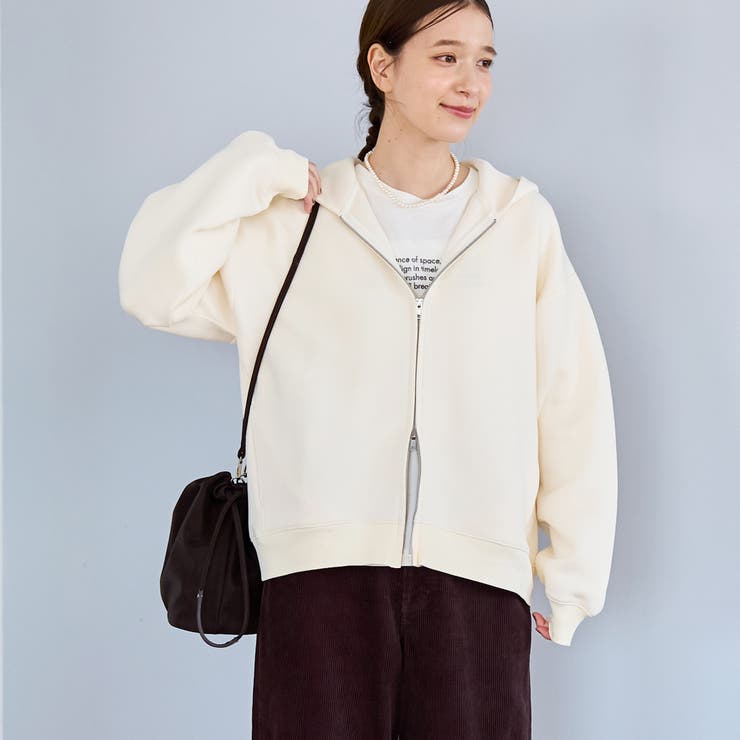 OFF WHITE | CVCダンボールジップパーカー | coen【women】