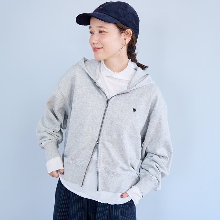 【POLO BCS（ポロ・ビーシーエス）別注】 裏毛ジップパーカー | coen【women】 | 詳細画像9 