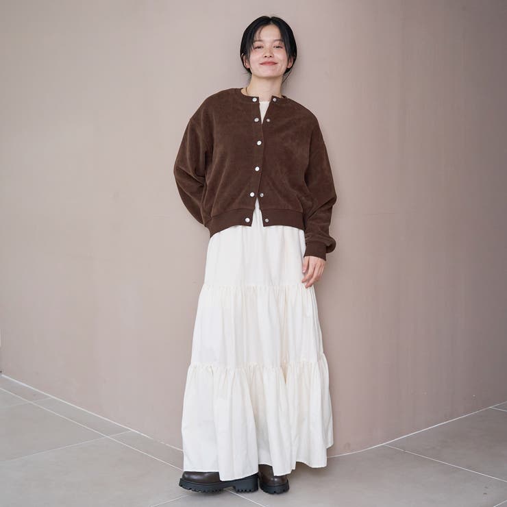 カットコール裏毛スナップカーディガン | coen【women】 | 詳細画像14 