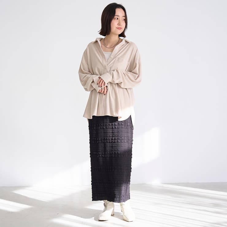 【Feel Soft フィールソフト】パイルレギュラーカラーシャツ（インフルエン… | coen【women】 | 詳細画像11 