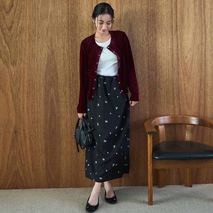 シアーベロア コンパクトクルーネック カーディガン | coen【women】 | 詳細画像10 