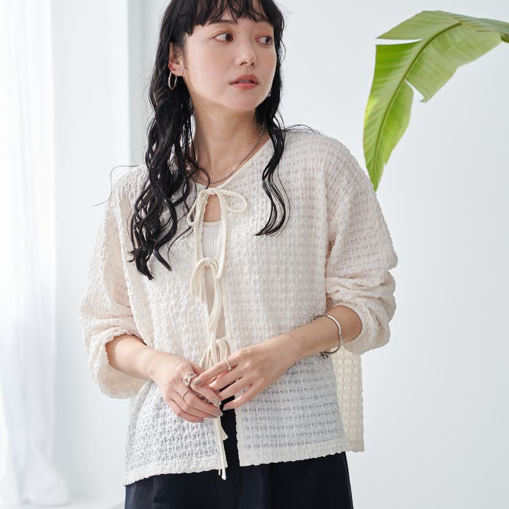 ポコポコリボンカーディガン | coen【women】 | 詳細画像2 