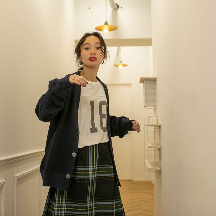 ソフト裏毛Vネックカーディガン[品番：COEW0004737]｜coen【women