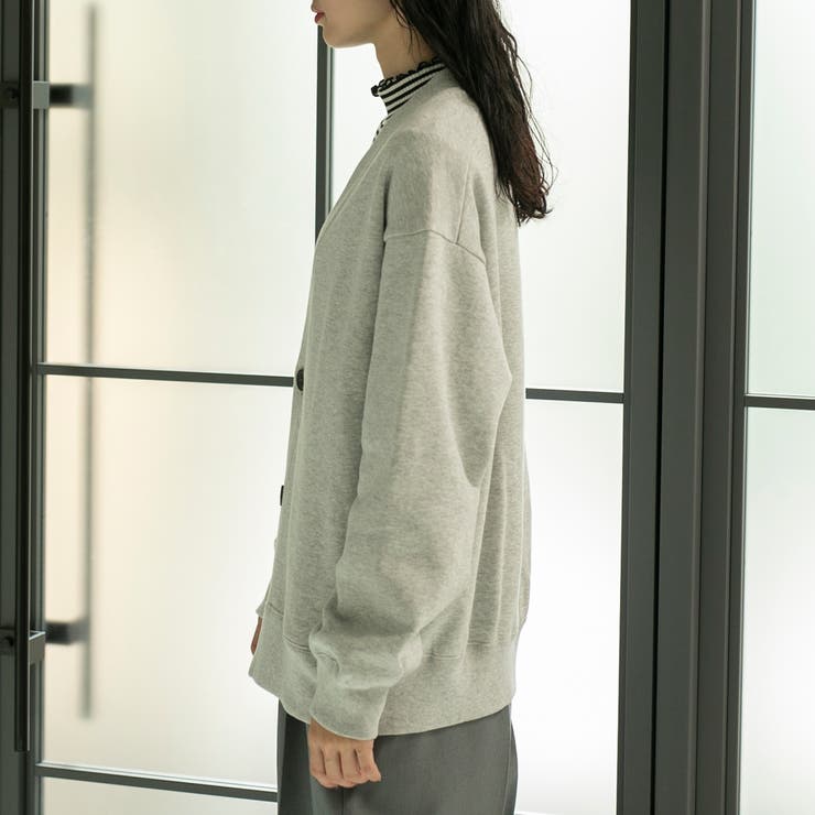 ソフト裏毛Vネックカーディガン[品番：COEW0004737]｜coen【women