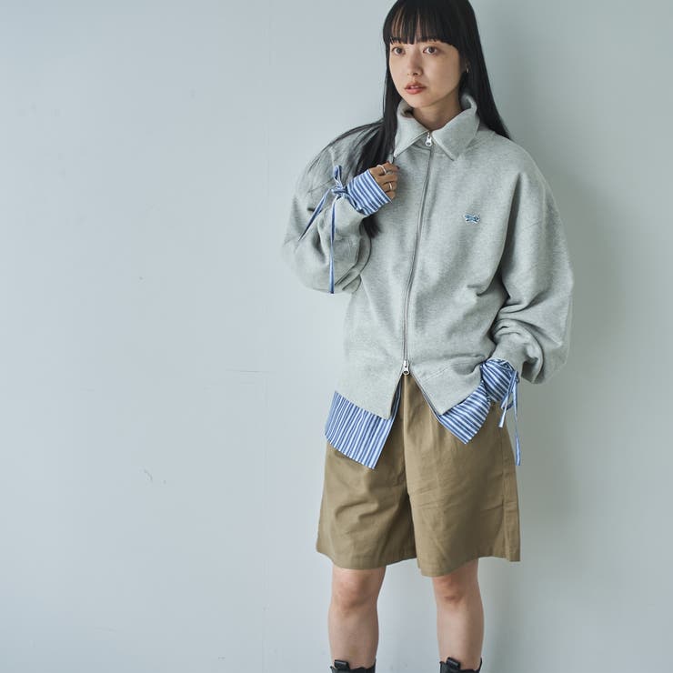 PENNEYS（ぺニーズ）別注裏毛スタンドジップスウェットカーディガン | coen【women】 | 詳細画像10 