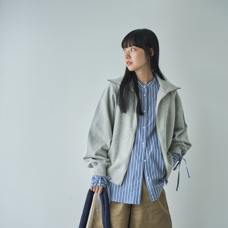 PENNEYS（ぺニーズ）別注裏毛スタンドジップスウェットカーディガン | coen【women】 | 詳細画像16 