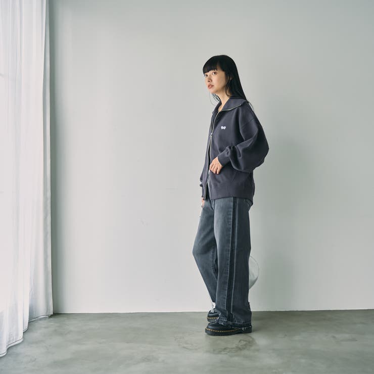 PENNEYS（ぺニーズ）別注裏毛スタンドジップスウェットカーディガン | coen【women】 | 詳細画像8 