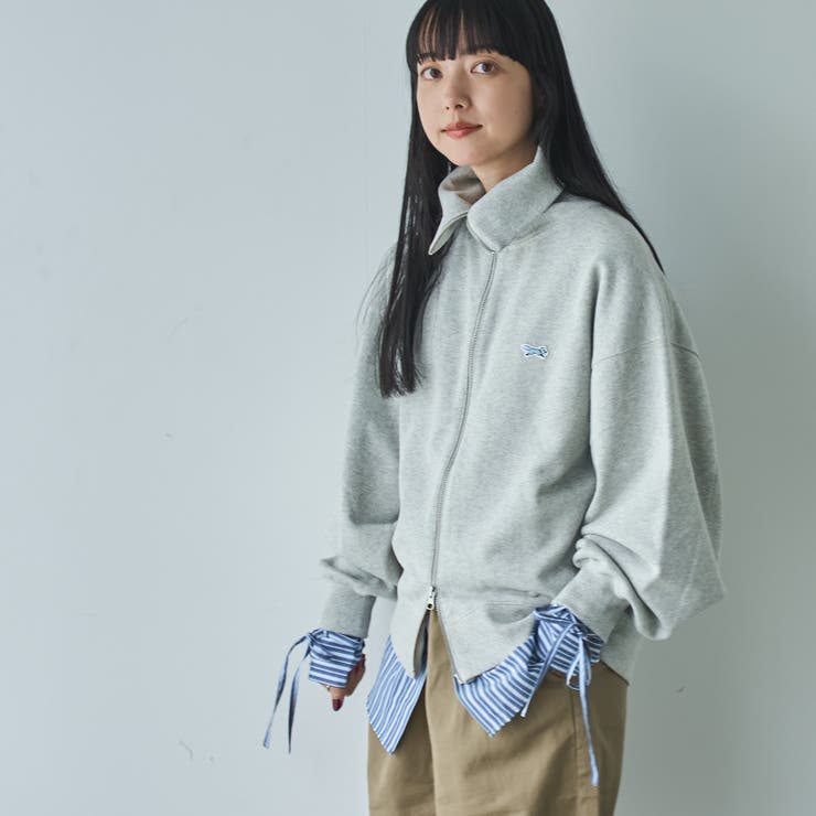 LT.GRAY | PENNEYS（ぺニーズ）別注裏毛スタンドジップスウェットカーディガン | coen【women】