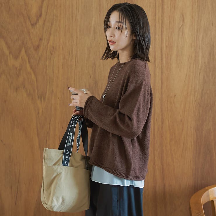ミニブークレ ボートネックニット | coen【women】 | 詳細画像6 