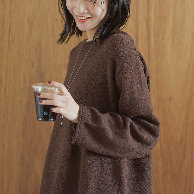 ミニブークレ ボートネックニット | coen【women】 | 詳細画像7 