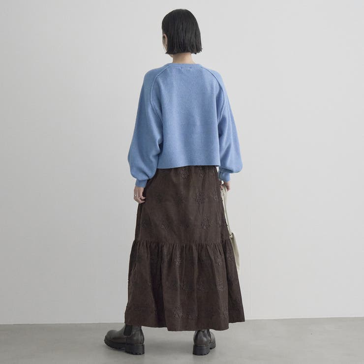 ショート丈 エアリーヤーンソウバリクルーネックニット | coen【women】 | 詳細画像21 