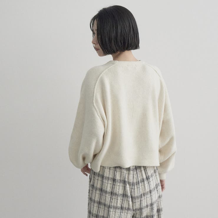 ショート丈 エアリーヤーンソウバリクルーネックニット | coen【women】 | 詳細画像6 