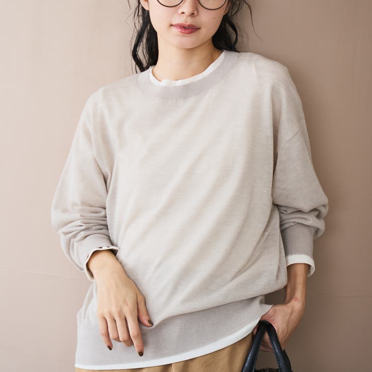 【UVカット】オータムシアークルーネックニット | coen【women】 | 詳細画像11 