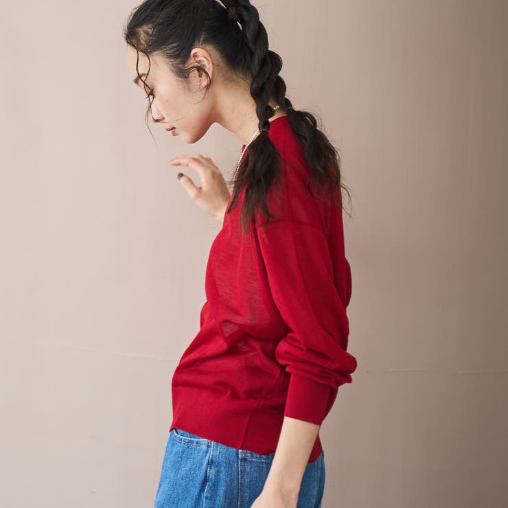 【UVカット】オータムシアークルーネックニット | coen【women】 | 詳細画像16 