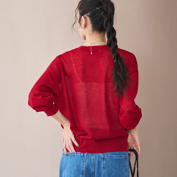 【UVカット】オータムシアークルーネックニット | coen【women】 | 詳細画像17 