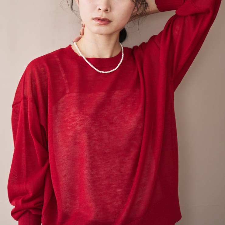 【UVカット】オータムシアークルーネックニット | coen【women】 | 詳細画像18 