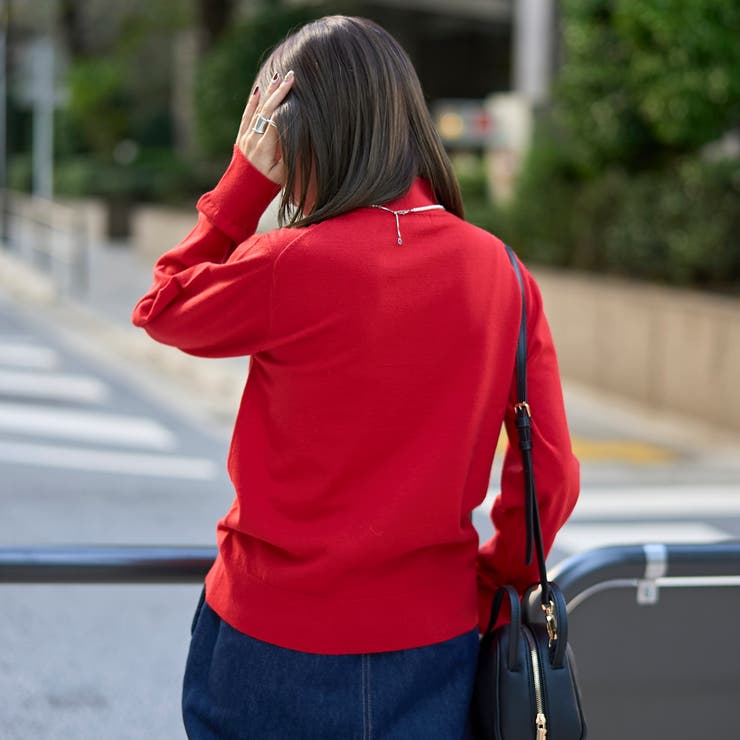 モチモチ天竺 ウォッシャブルハイネックニット【インフルエンサー紹介アイテム】 | coen【women】 | 詳細画像20 