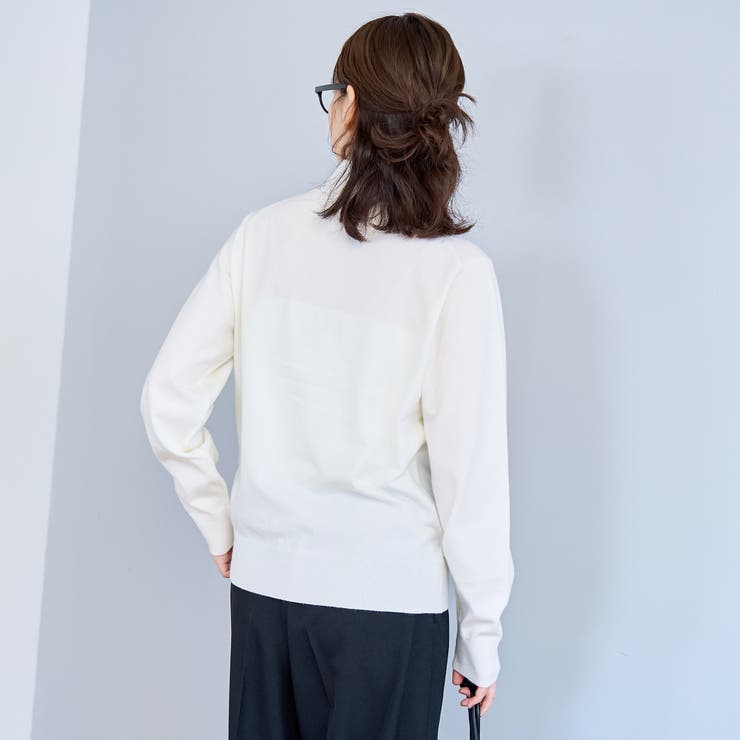 モチモチ天竺 ウォッシャブルハイネックニット【インフルエンサー紹介アイテム】 | coen【women】 | 詳細画像4 