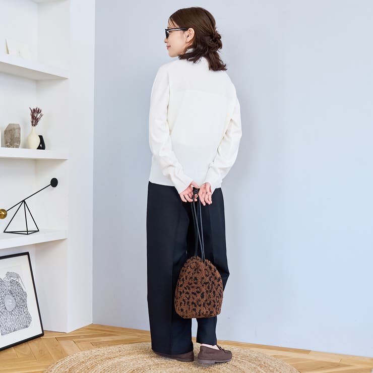 モチモチ天竺 ウォッシャブルハイネックニット【インフルエンサー紹介アイテム】 | coen【women】 | 詳細画像7 