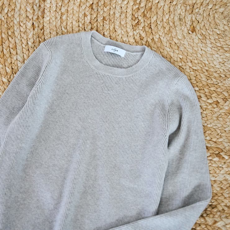 モチモチ ウォッシャブルリブクルーネックニット【Youtube紹介アイテム】 | coen【women】 | 詳細画像21 