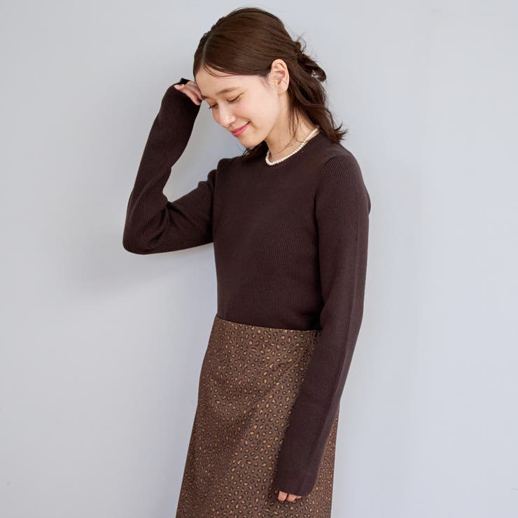 モチモチ ウォッシャブルリブクルーネックニット【Youtube紹介アイテム】 | coen【women】 | 詳細画像26 