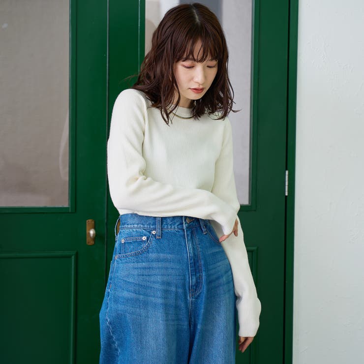 モチモチ ウォッシャブルリブクルーネックニット【Youtube紹介アイテム】 | coen【women】 | 詳細画像5 