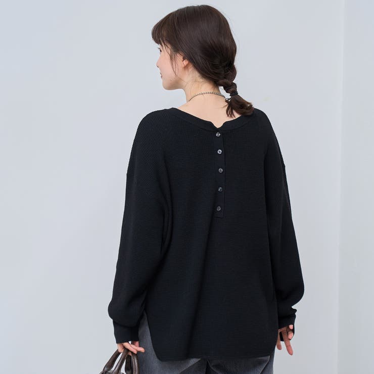 ウール混2WAY ワッフルニットプルオーバー | coen【women】 | 詳細画像10 