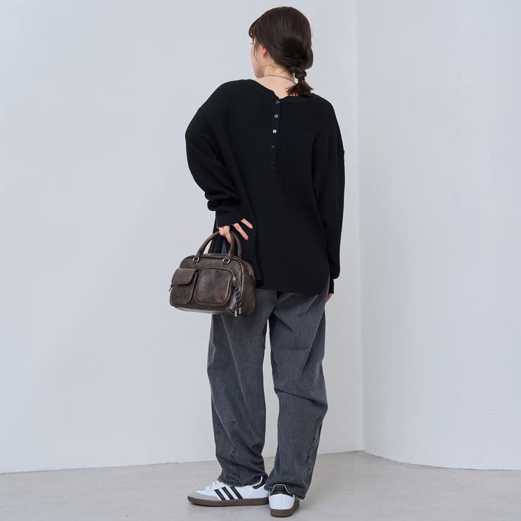 ウール混2WAY ワッフルニットプルオーバー | coen【women】 | 詳細画像14 