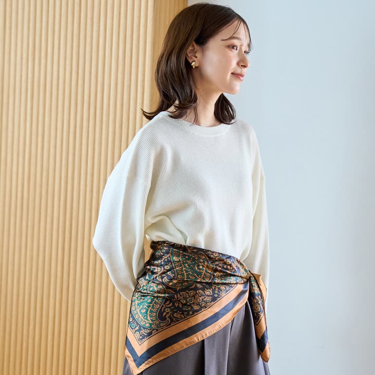 ウール混2WAY ワッフルニットプルオーバー | coen【women】 | 詳細画像2 