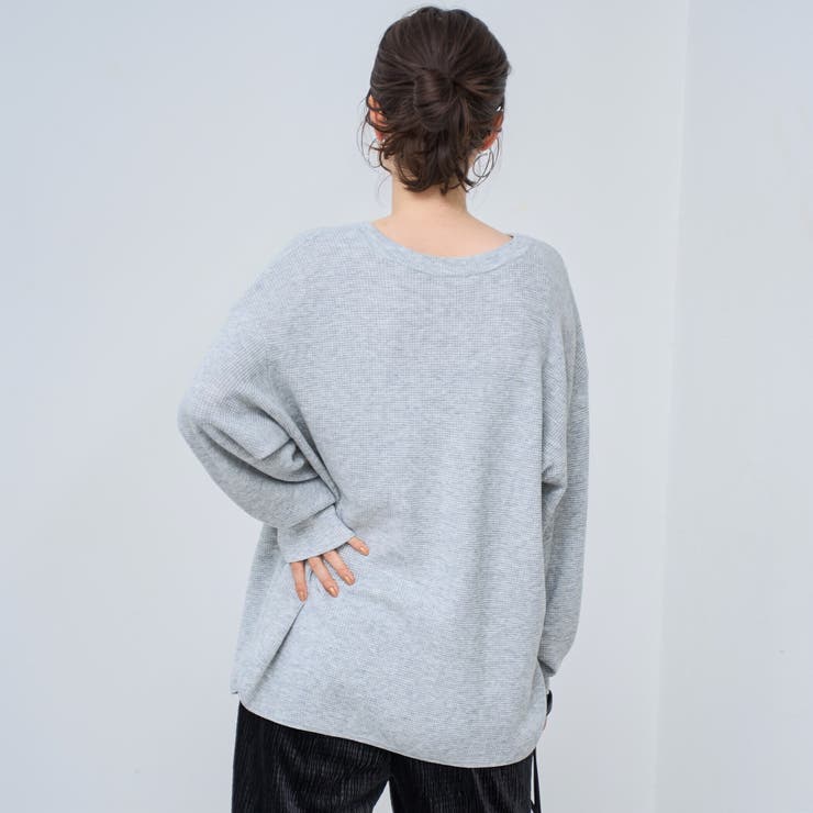 ウール混2WAY ワッフルニットプルオーバー | coen【women】 | 詳細画像21 