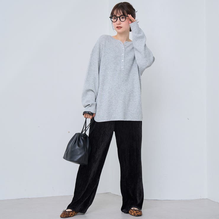 ウール混2WAY ワッフルニットプルオーバー | coen【women】 | 詳細画像22 