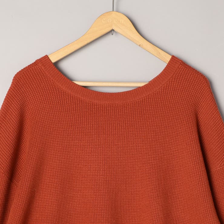 ウール混2WAY ワッフルニットプルオーバー | coen【women】 | 詳細画像33 