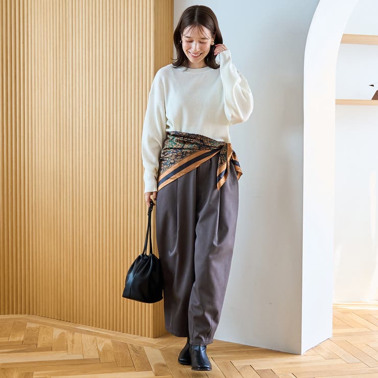 ウール混2WAY ワッフルニットプルオーバー | coen【women】 | 詳細画像6 