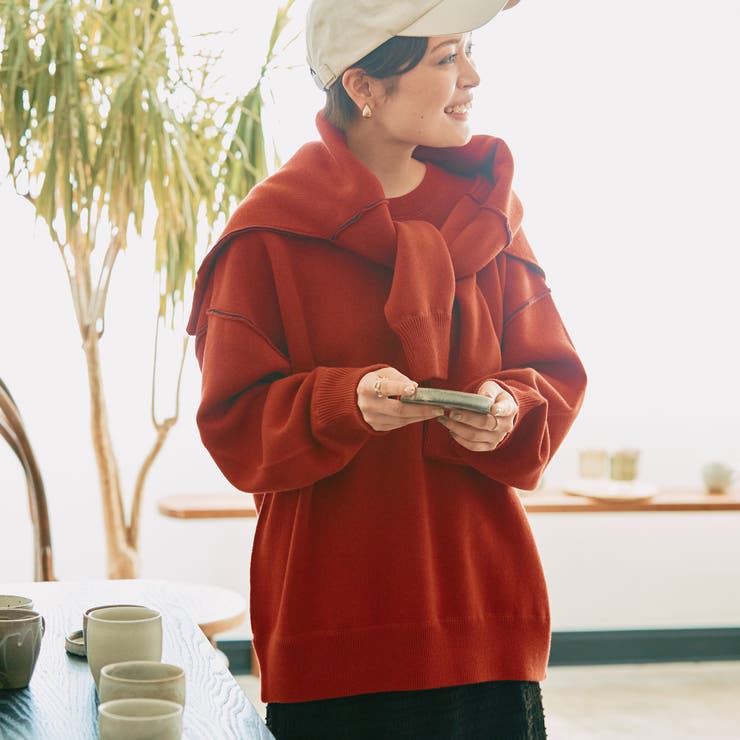 スウェットライク2wayニット | coen【women】 | 詳細画像2 