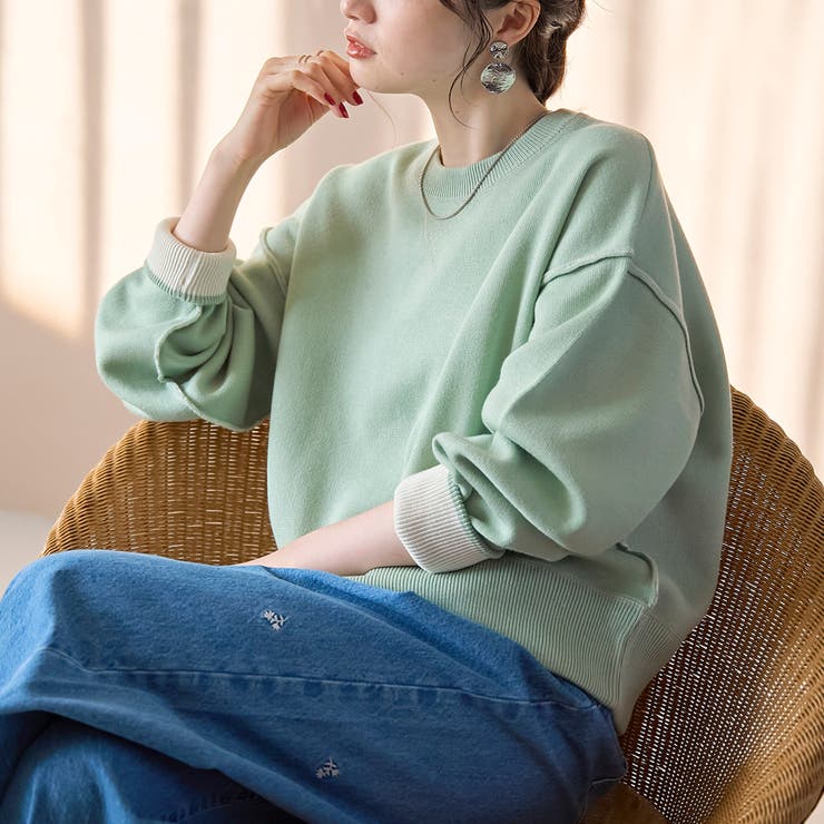 LIME | 【新色登場】スウェットライク2wayニット | coen【women】