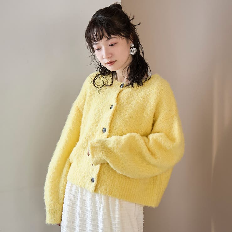 ブークレ 2way ミックスニットカーディガン	【Youtube紹介アイテム】 | coen【women】 | 詳細画像18 