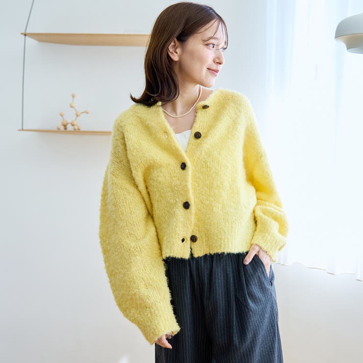 ブークレ 2way ミックスニットカーディガン	【Youtube紹介アイテム】 | coen【women】 | 詳細画像21 