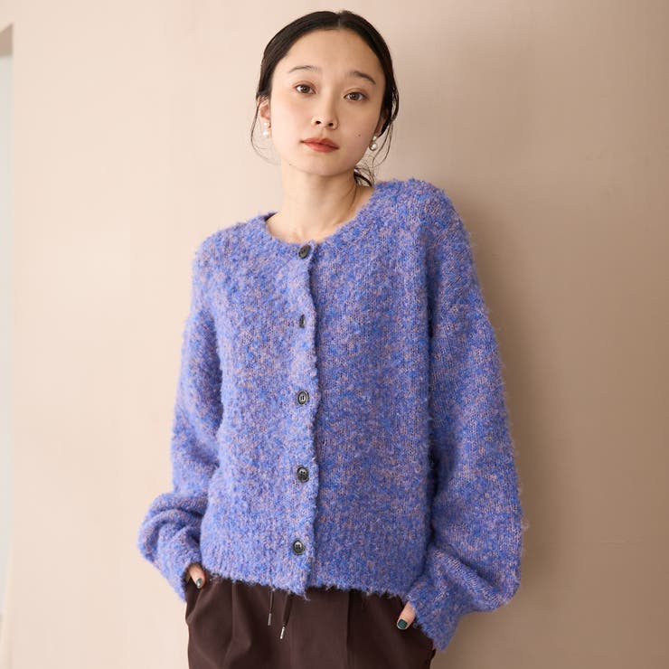 ブークレ 2way ミックスニットカーディガン	【Youtube紹介アイテム】 | coen【women】 | 詳細画像23 