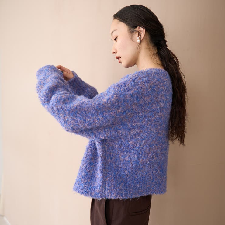 ブークレ 2way ミックスニットカーディガン	【Youtube紹介アイテム】 | coen【women】 | 詳細画像24 