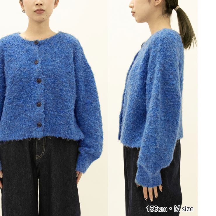 ブークレ 2way ミックスニットカーディガン	【Youtube紹介アイテム】 | coen【women】 | 詳細画像35 