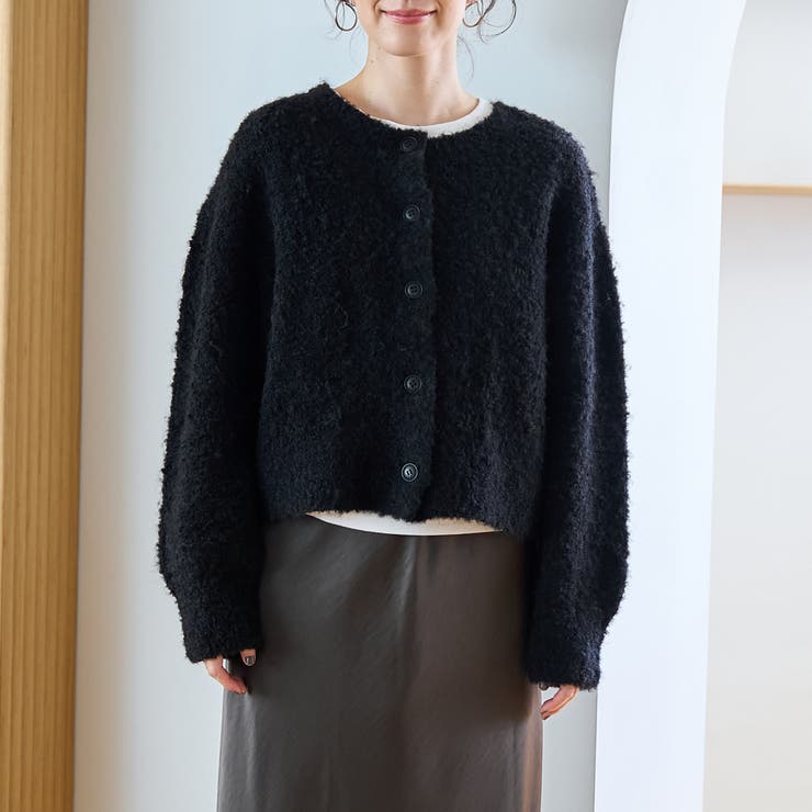 ブークレ 2way ミックスニットカーディガン	【Youtube紹介アイテム】 | coen【women】 | 詳細画像37 