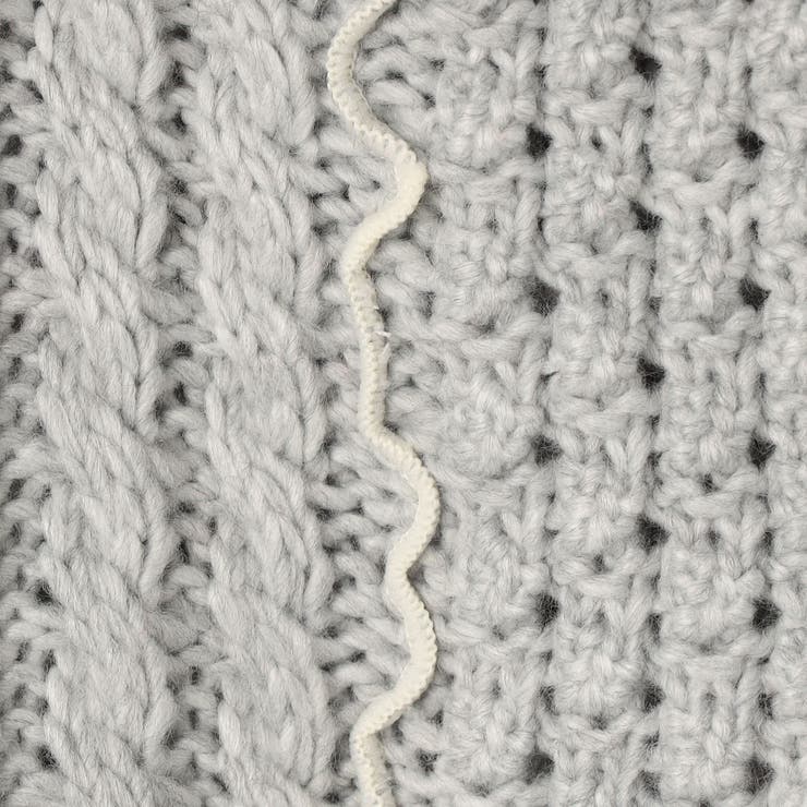 配色メローケーブル編みニットプルオーバー | coen【women】 | 詳細画像31 